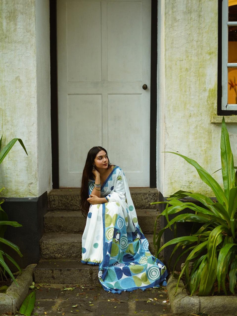 LINEN CHAPPA SAREE