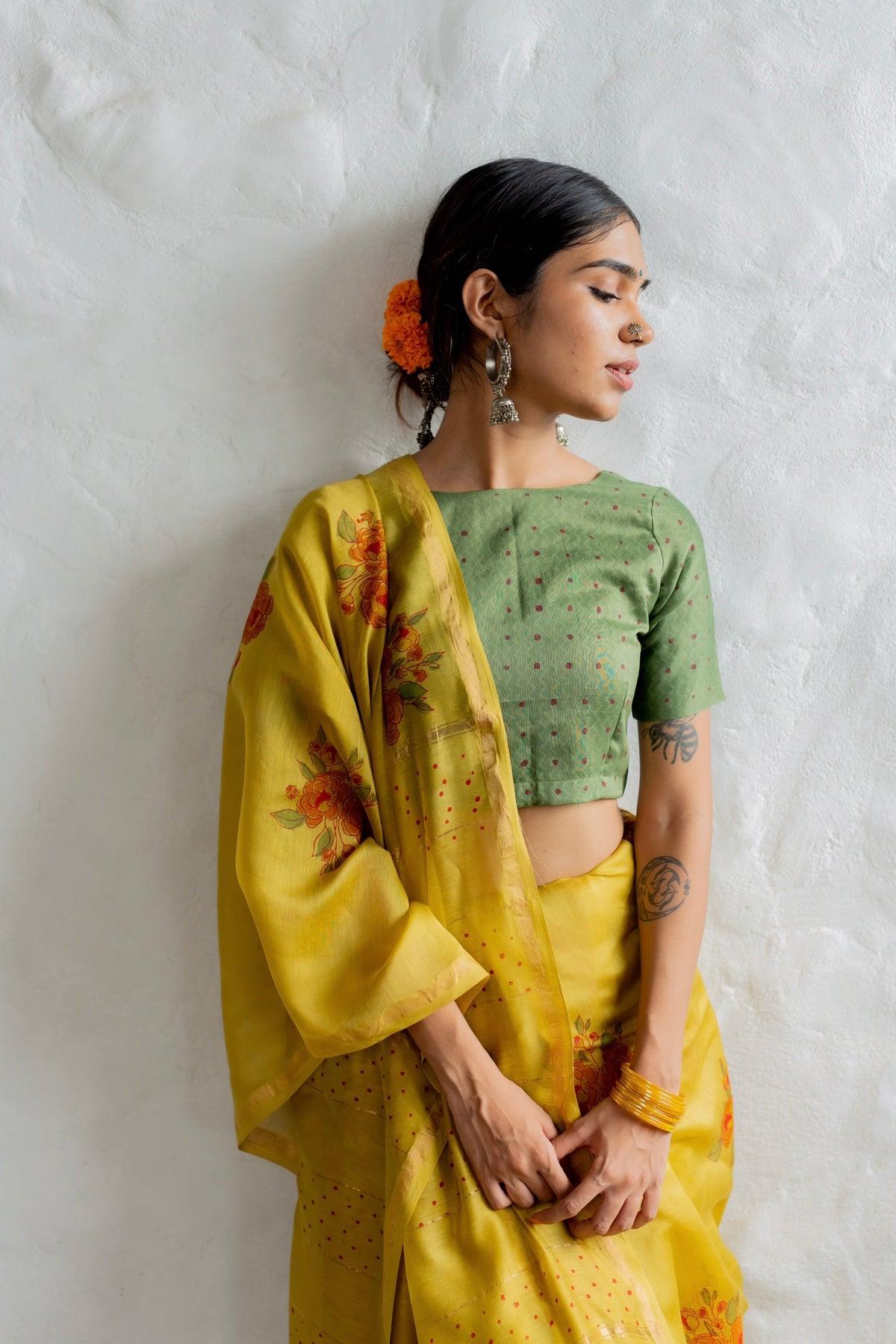 LINEN CHAPPA SAREE