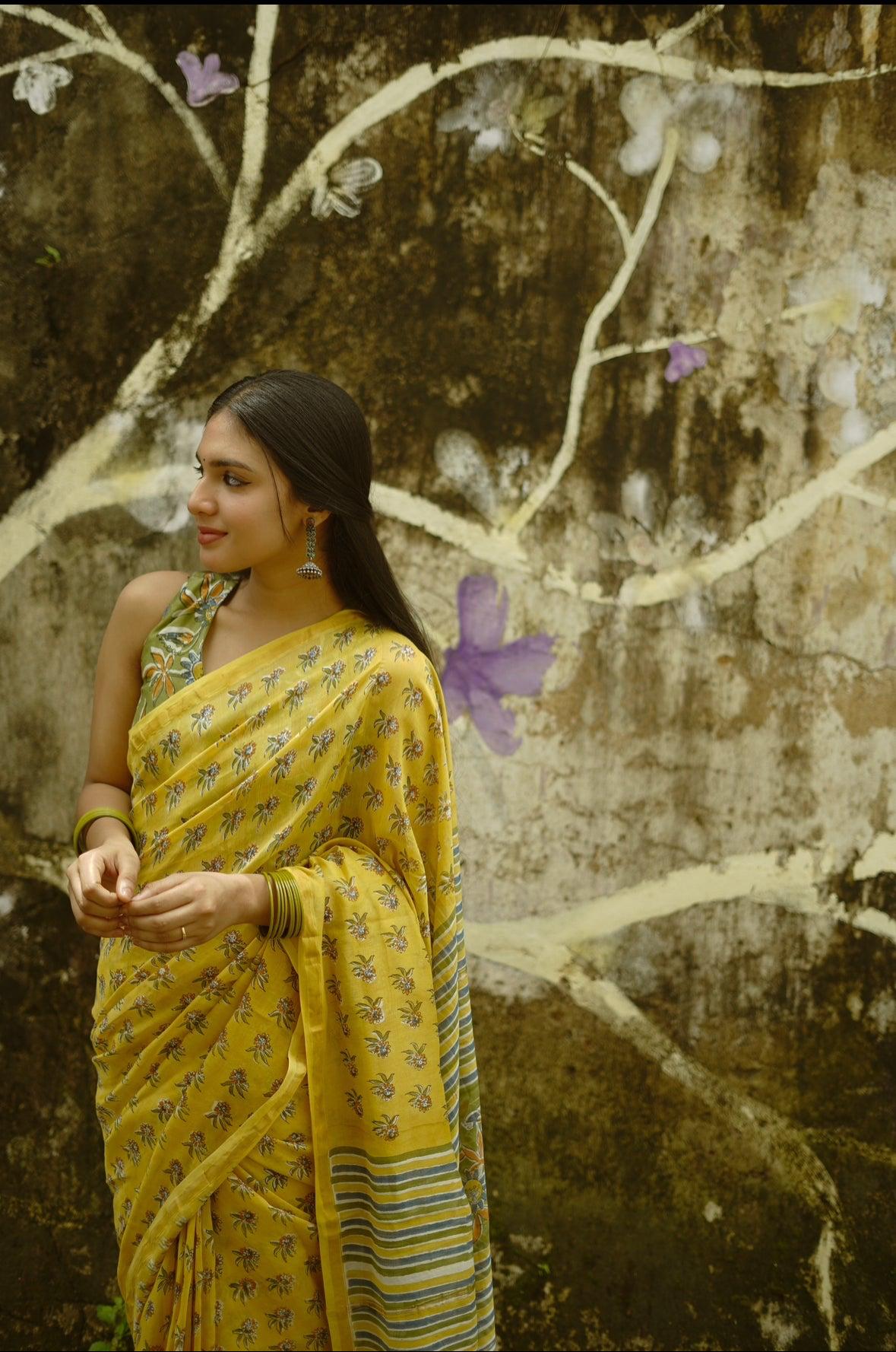LINEN CHAPPA SAREE