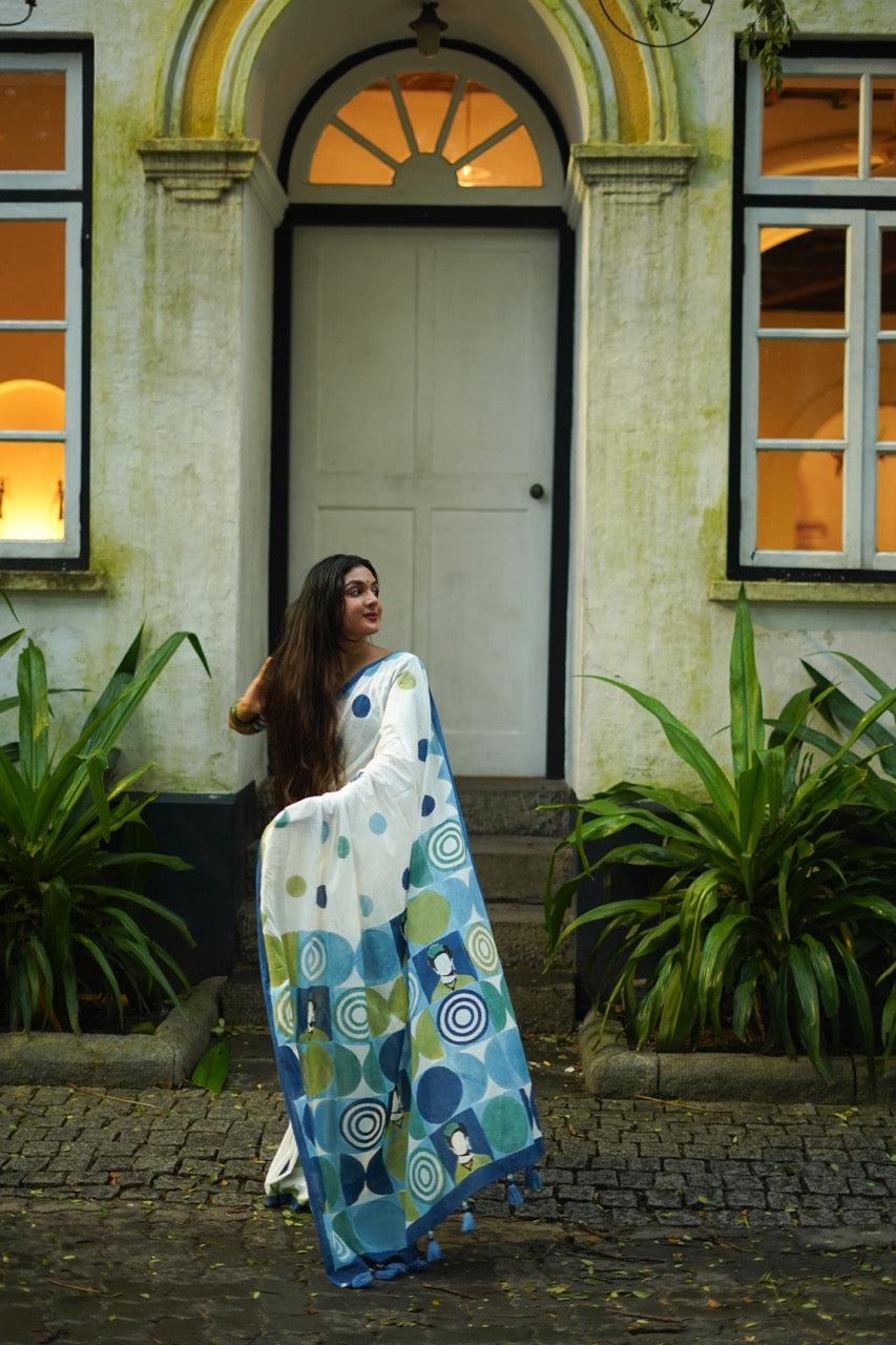 LINEN CHAPPA SAREE