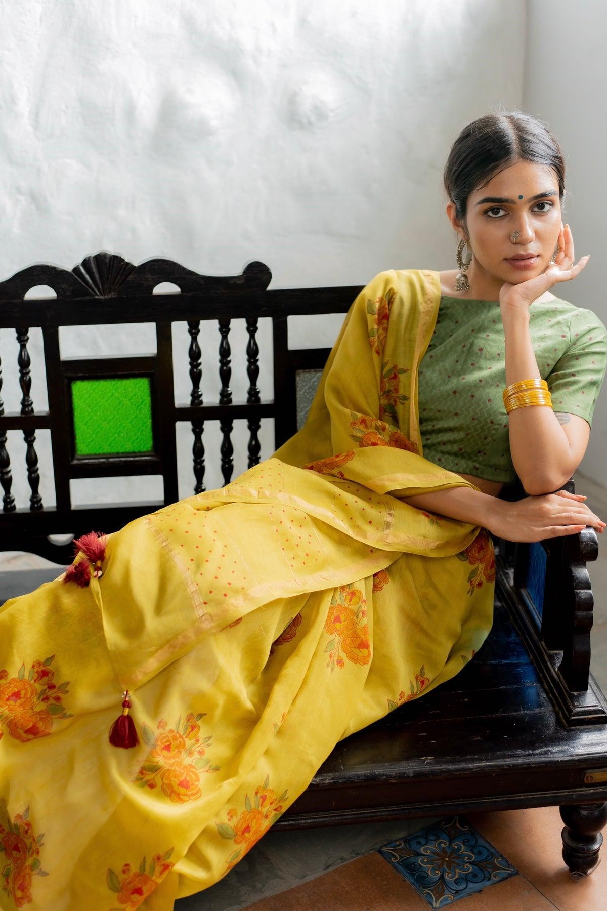 LINEN CHAPPA SAREE