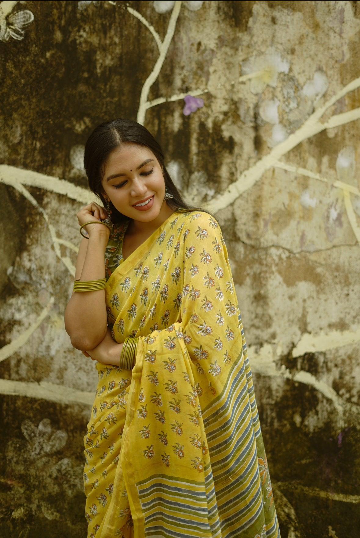 LINEN CHAPPA SAREE