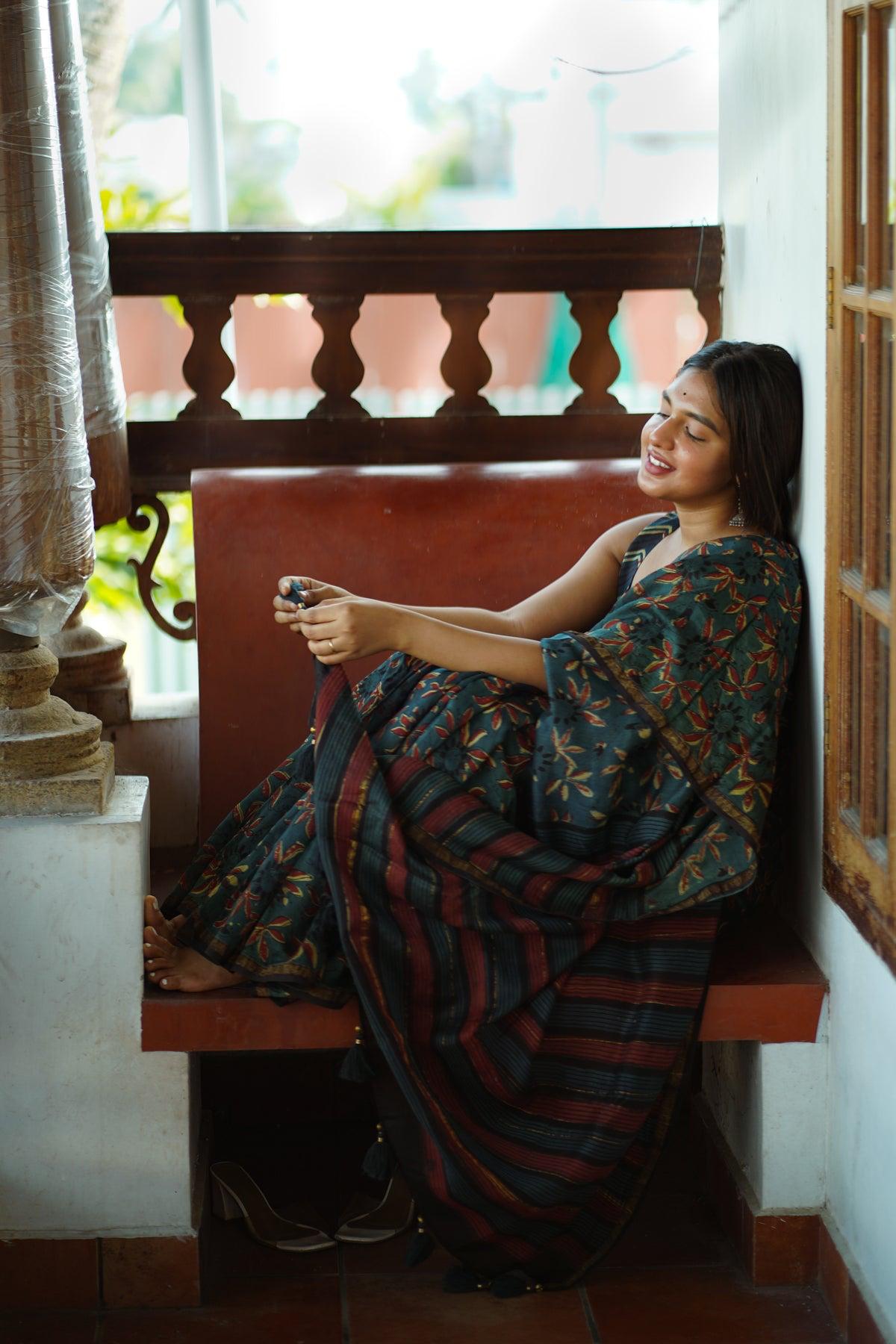 LINEN CHAPPA SAREE