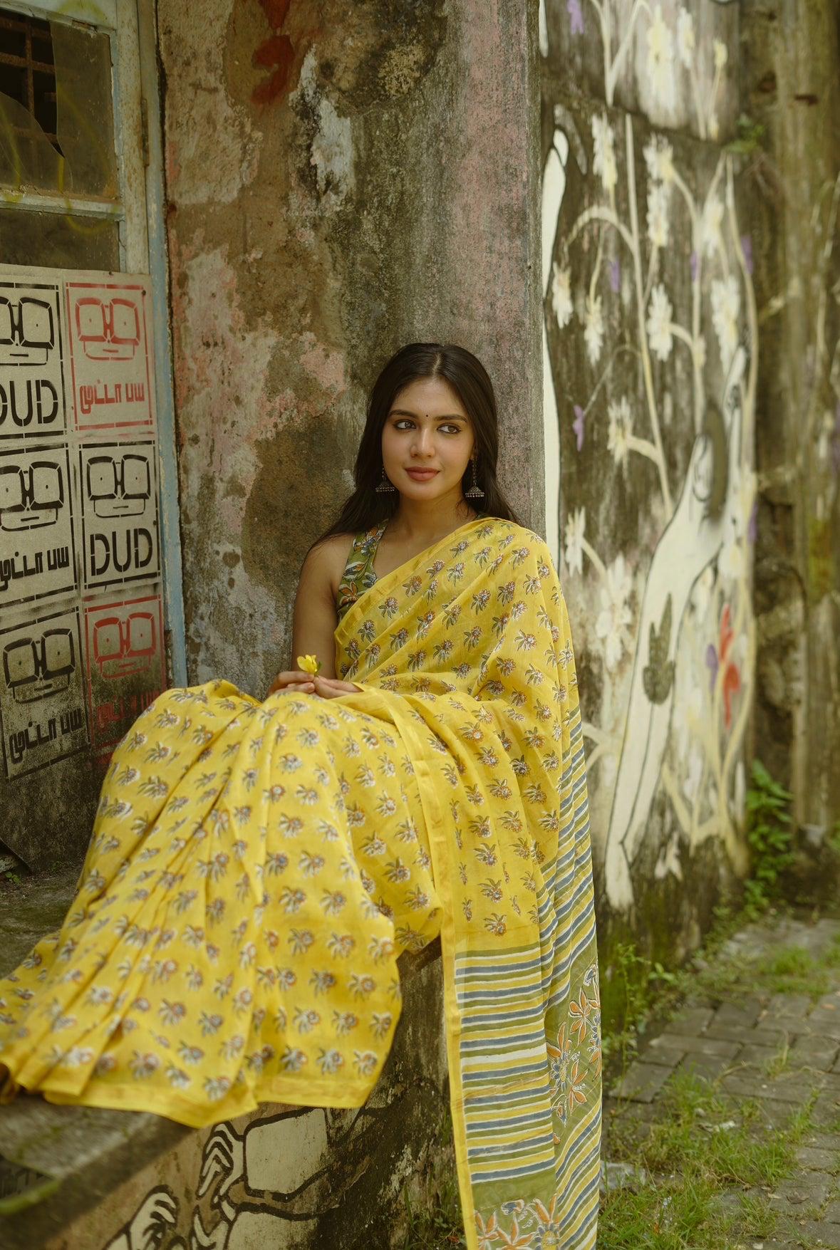 LINEN CHAPPA SAREE