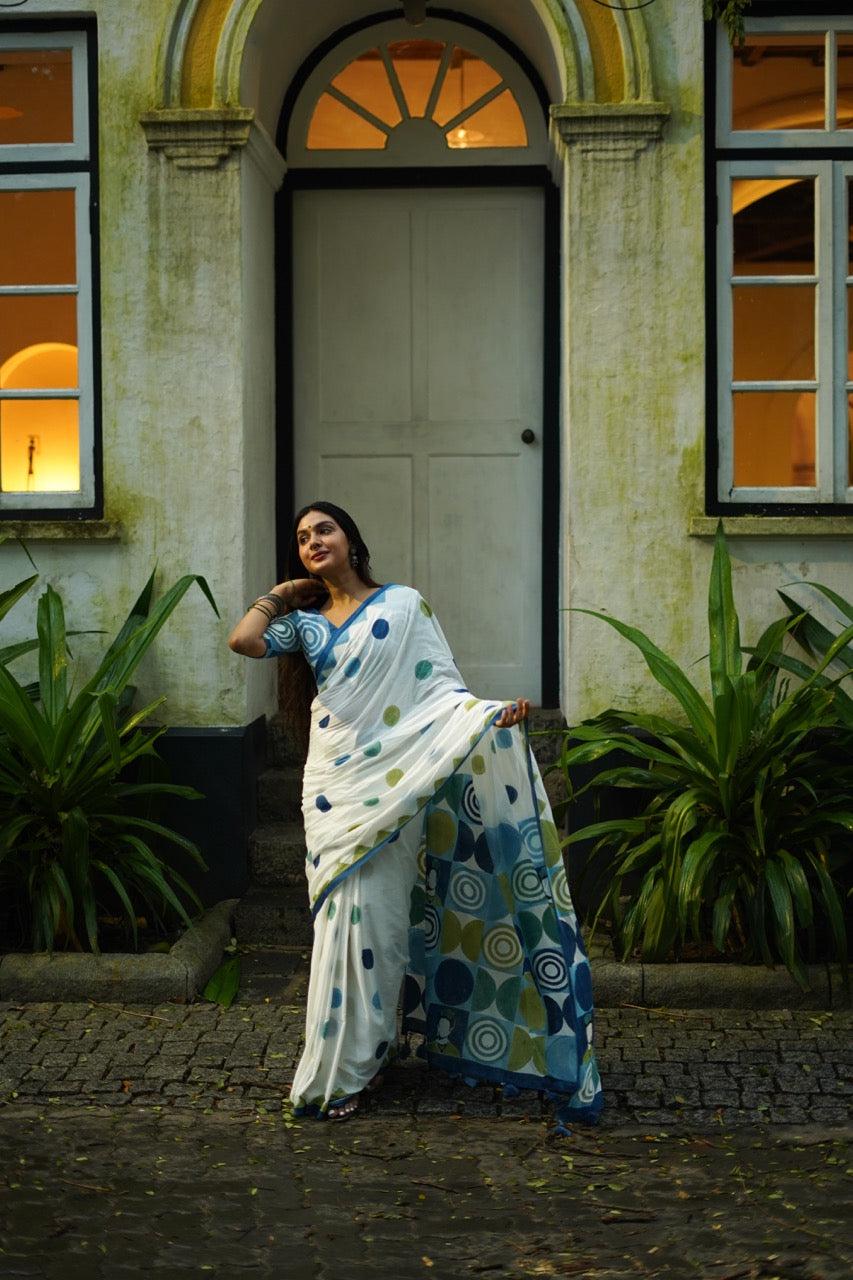 LINEN CHAPPA SAREE