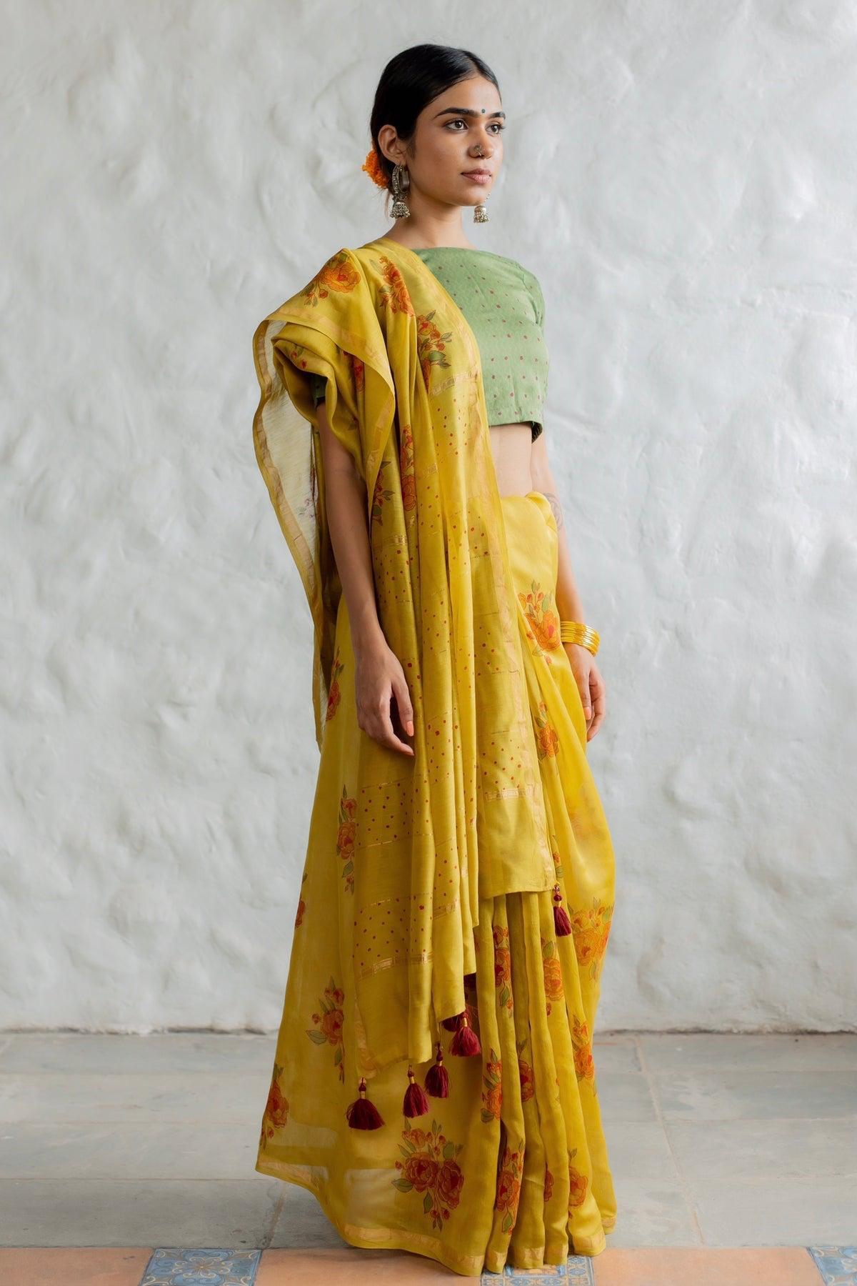 LINEN CHAPPA SAREE