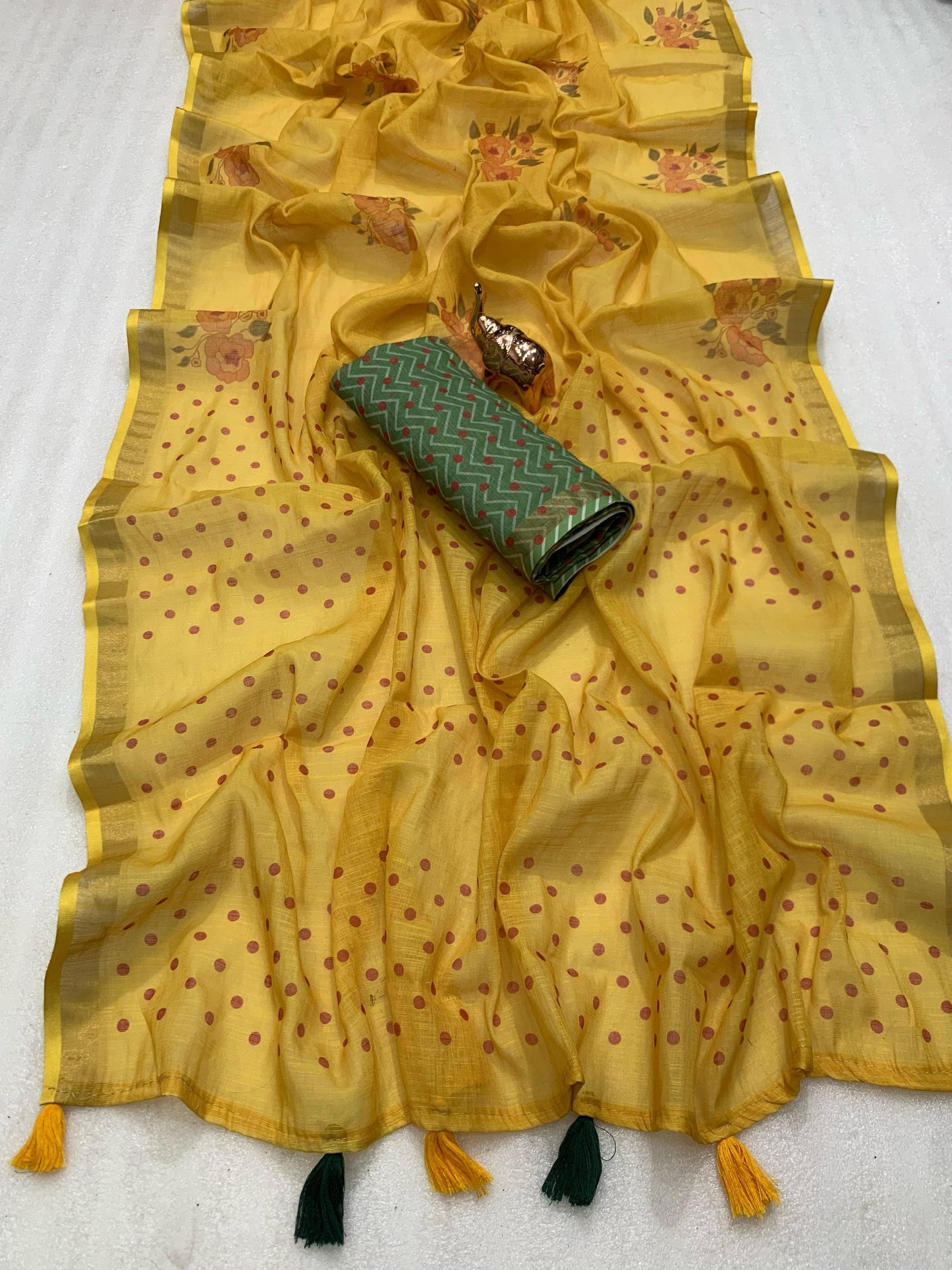 LINEN CHAPPA SAREE