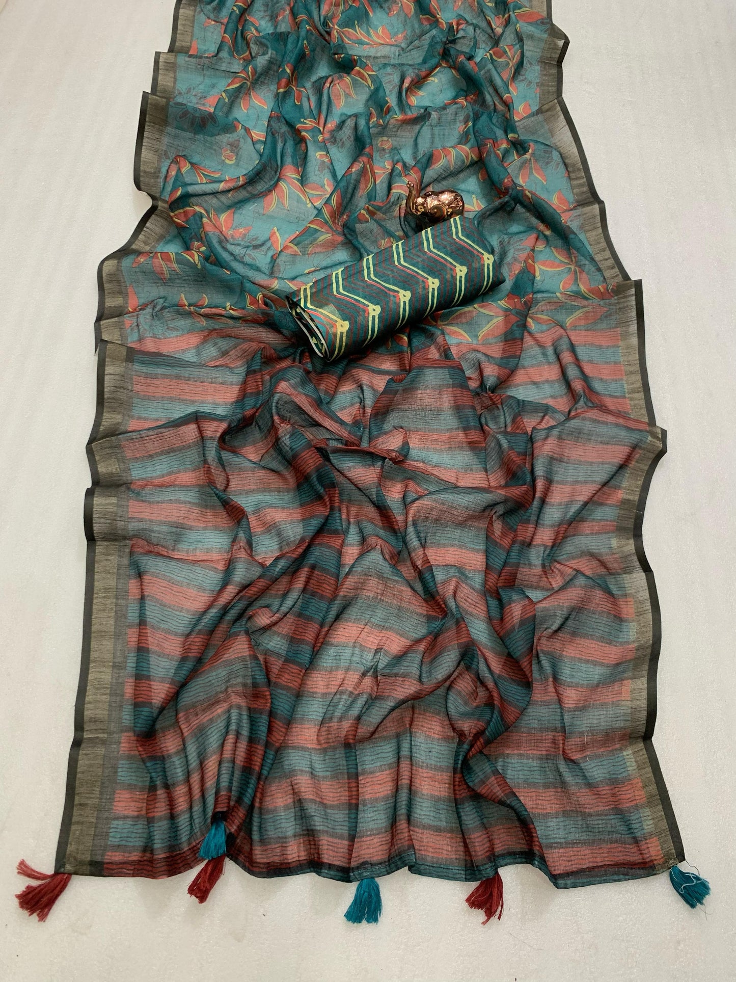 LINEN CHAPPA SAREE