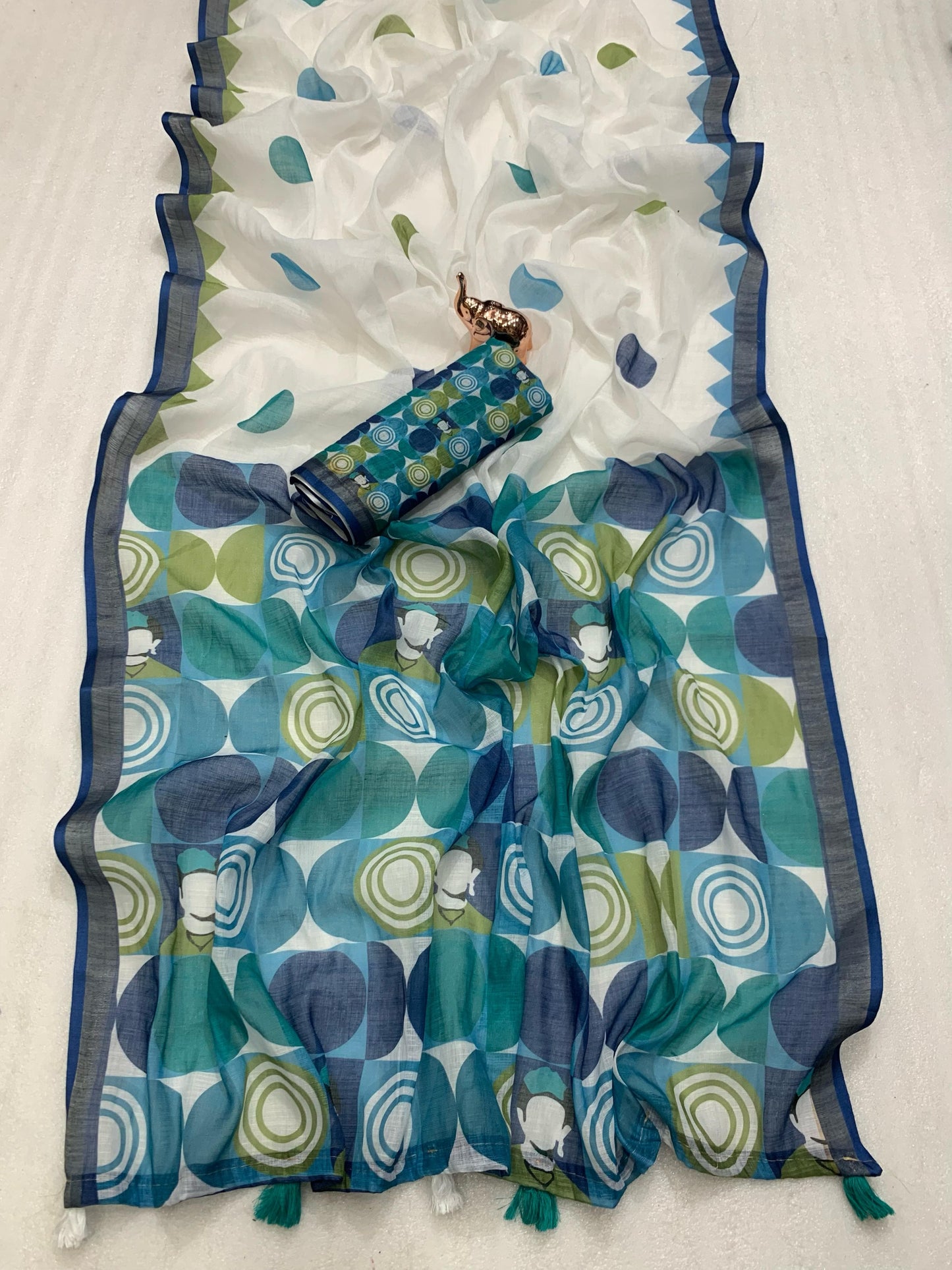 LINEN CHAPPA SAREE