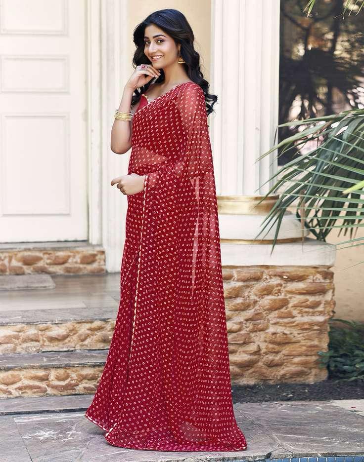 SATRANI BHANDANI GOTTA PRINTED SAREE