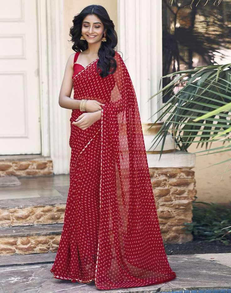 SATRANI BHANDANI GOTTA PRINTED SAREE