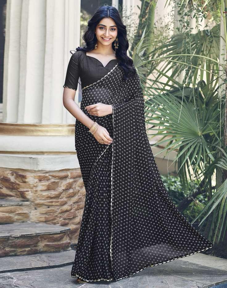 SATRANI BHANDANI GOTTA PRINTED SAREE