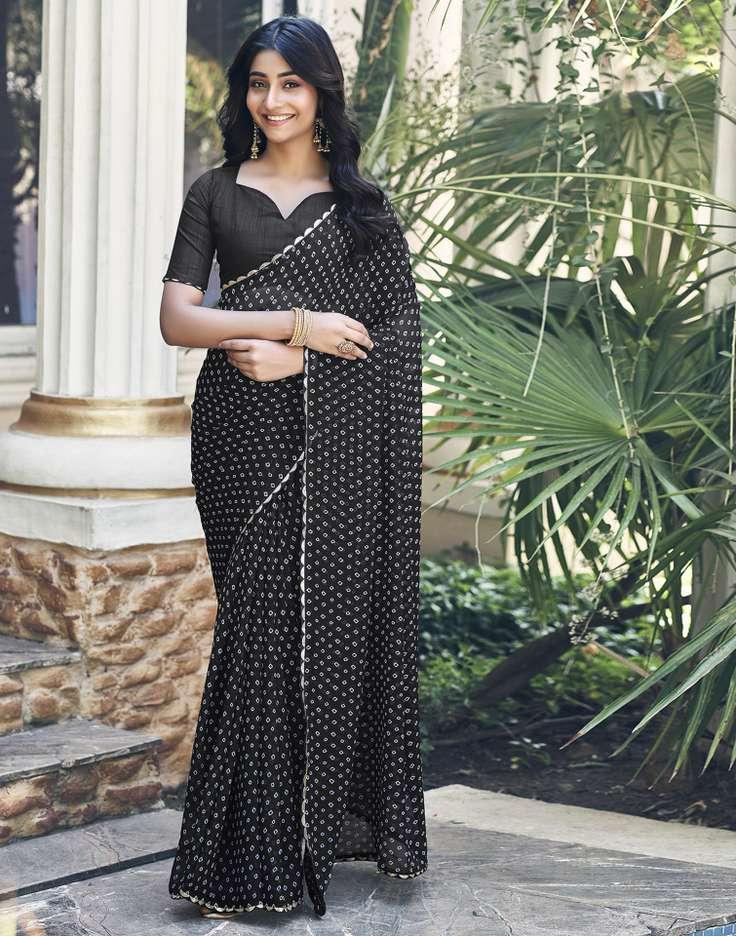 SATRANI BHANDANI GOTTA PRINTED SAREE