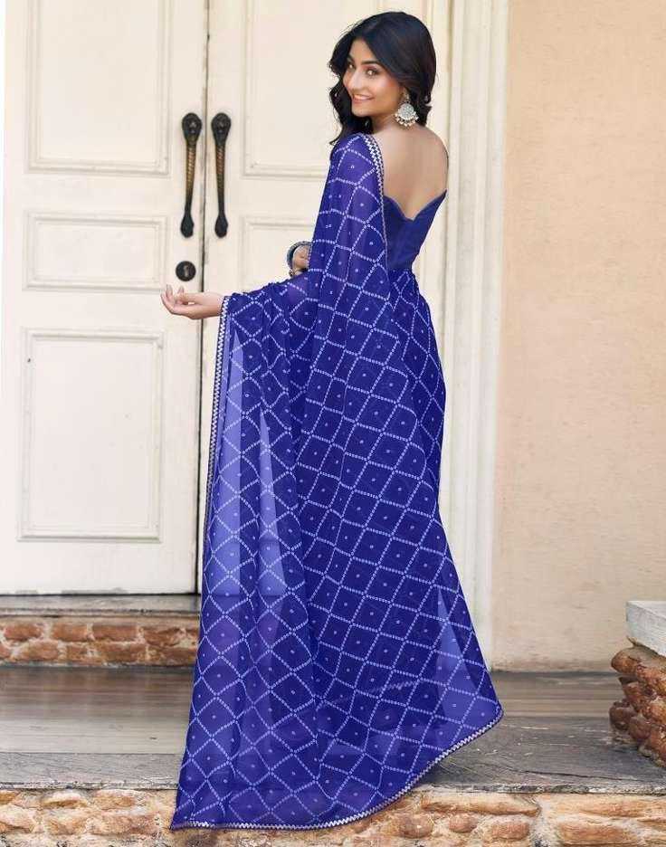 SATRANI BHANDANI GOTTA PRINTED SAREE