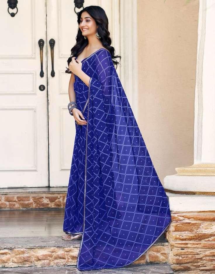 SATRANI BHANDANI GOTTA PRINTED SAREE