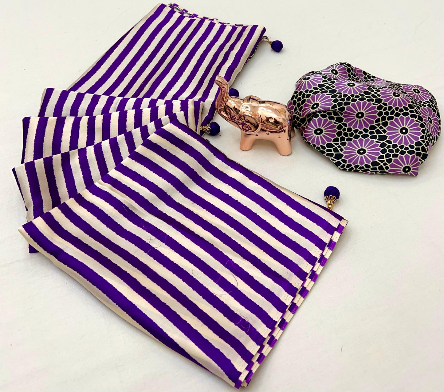 GAJJI SILK LEHARIYA SAREE