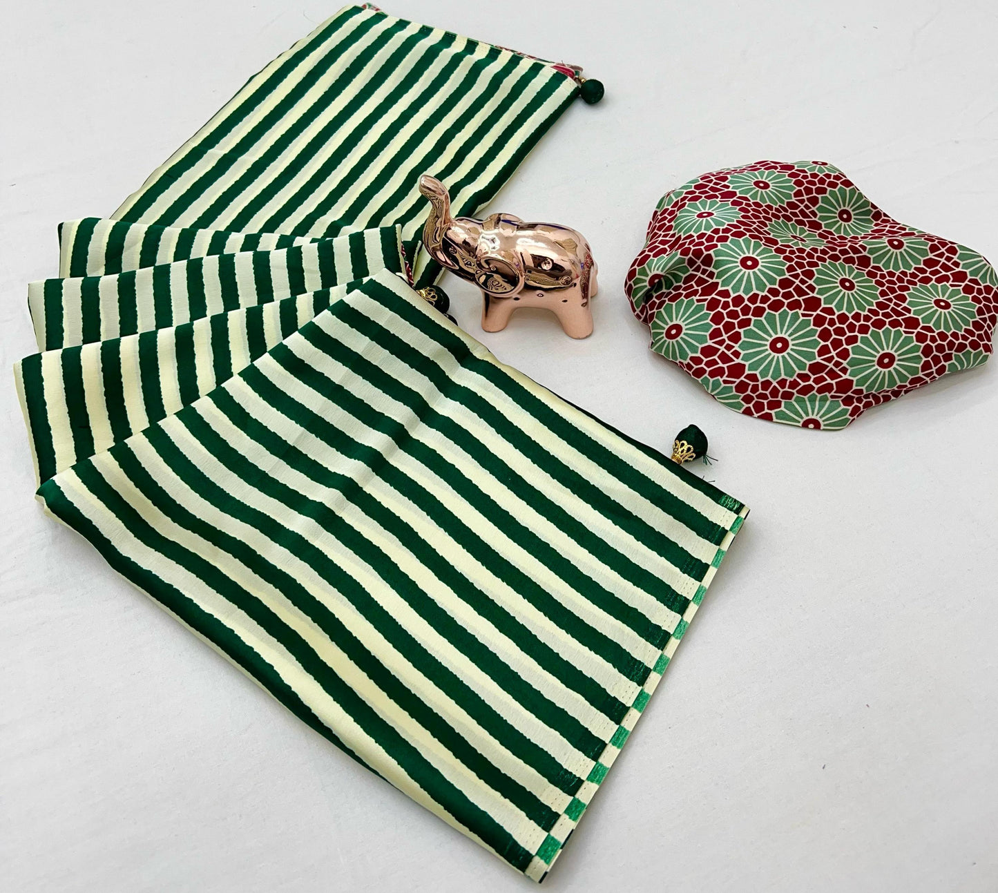 GAJJI SILK LEHARIYA SAREE