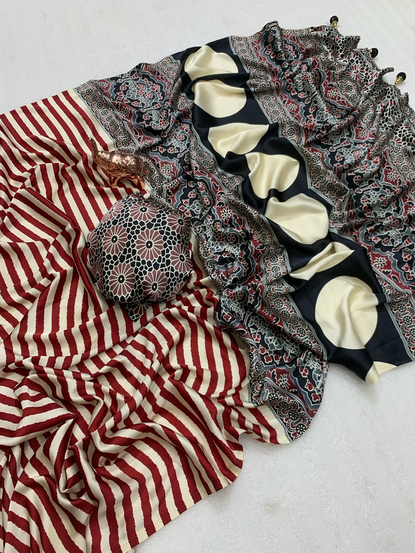 GAJJI SILK LEHARIYA SAREE