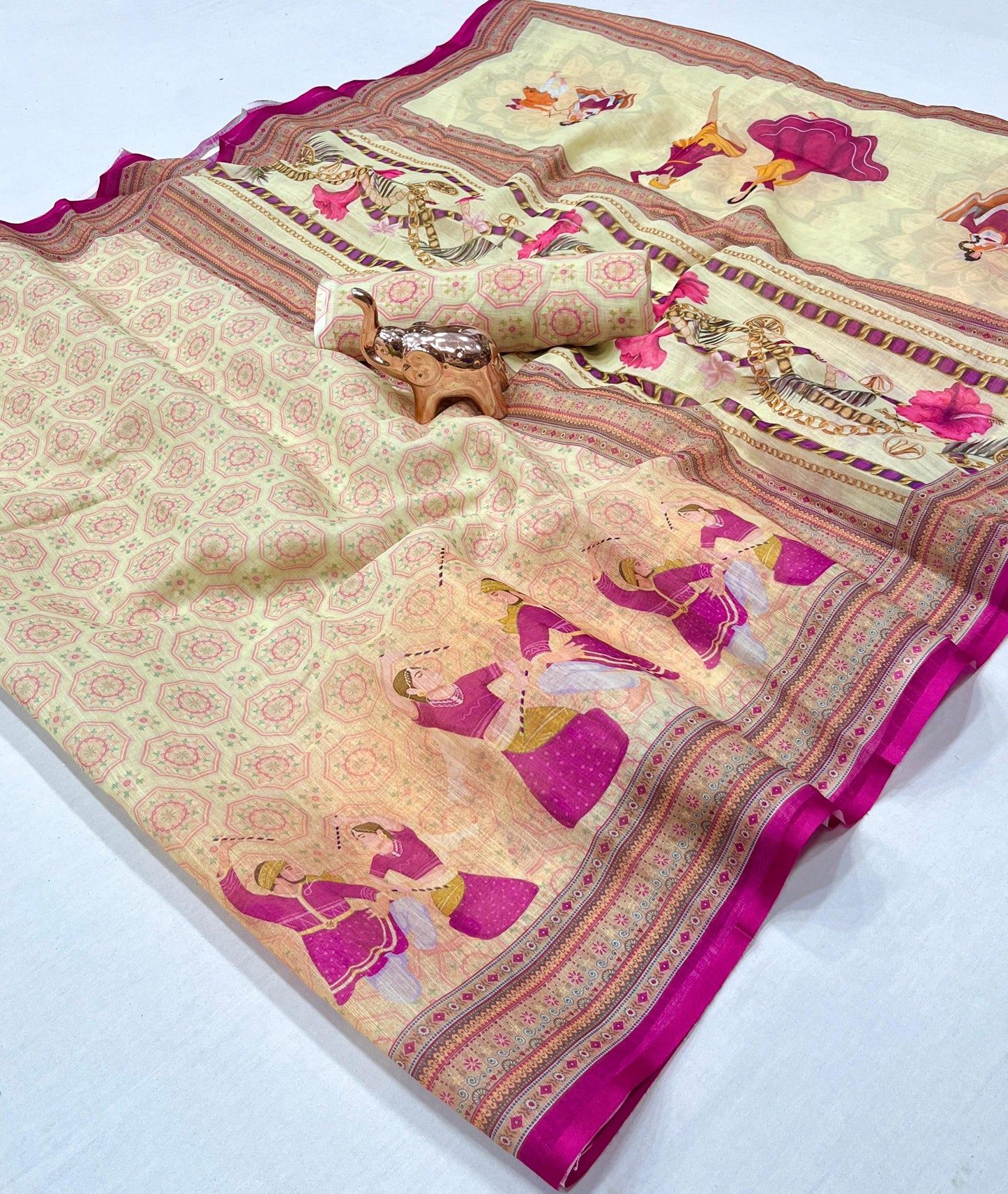 LELIN LIGHT WEIGHT NAVRATRI GARBA DESIGN SAREE