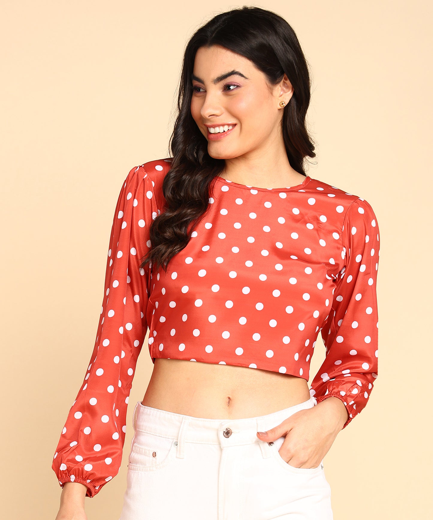 Trending Polka Dot Crop Top