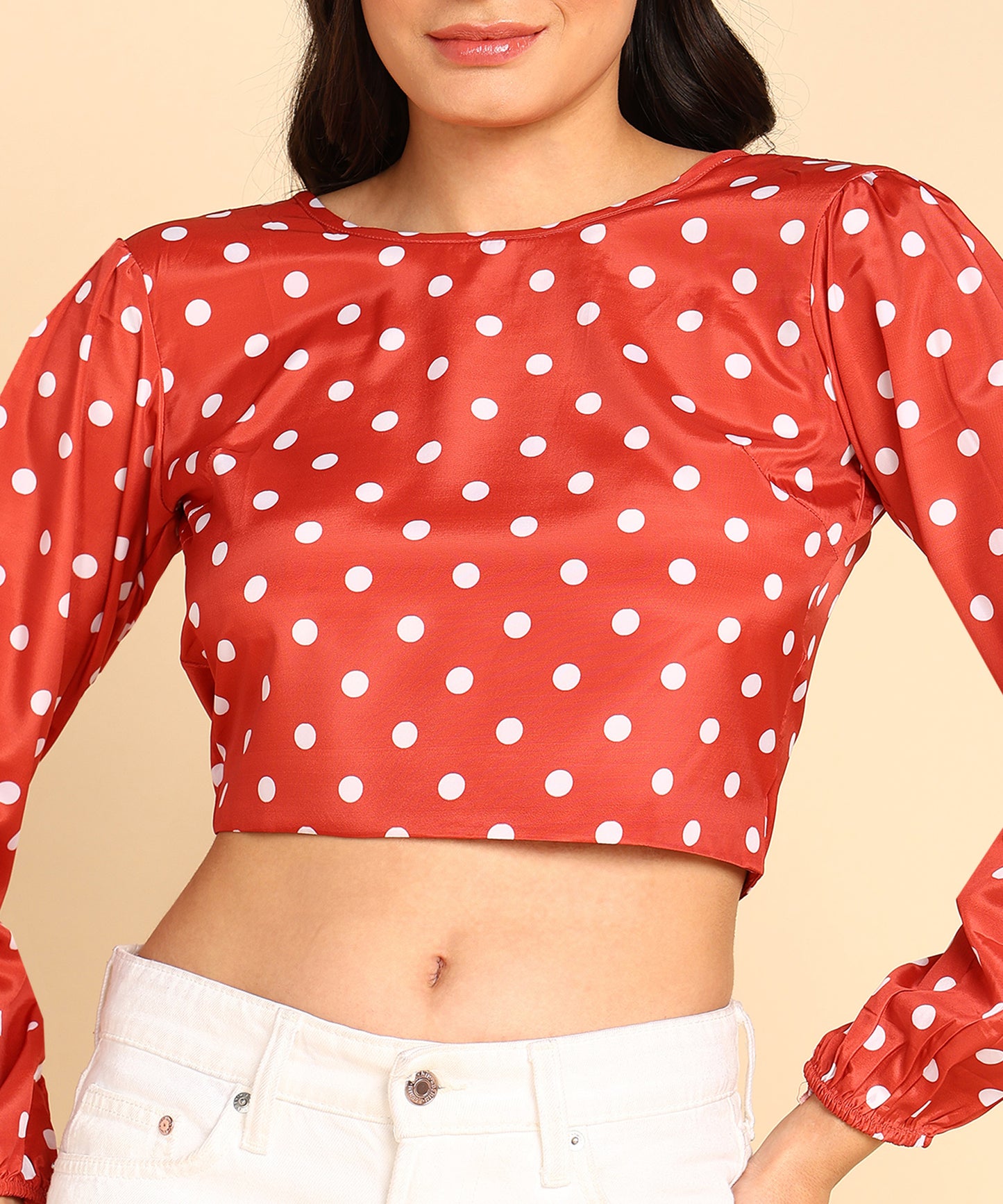 Trending Polka Dot Crop Top