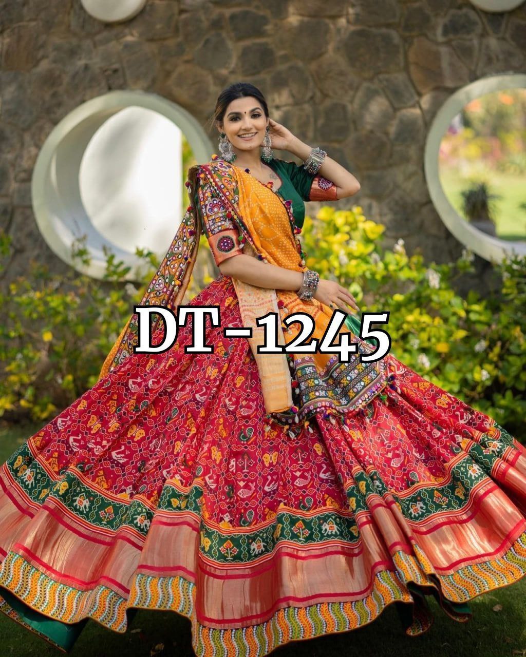 SILK HAND WORK DESIGNER LAHENGA CHOLI WITH DUPATTA