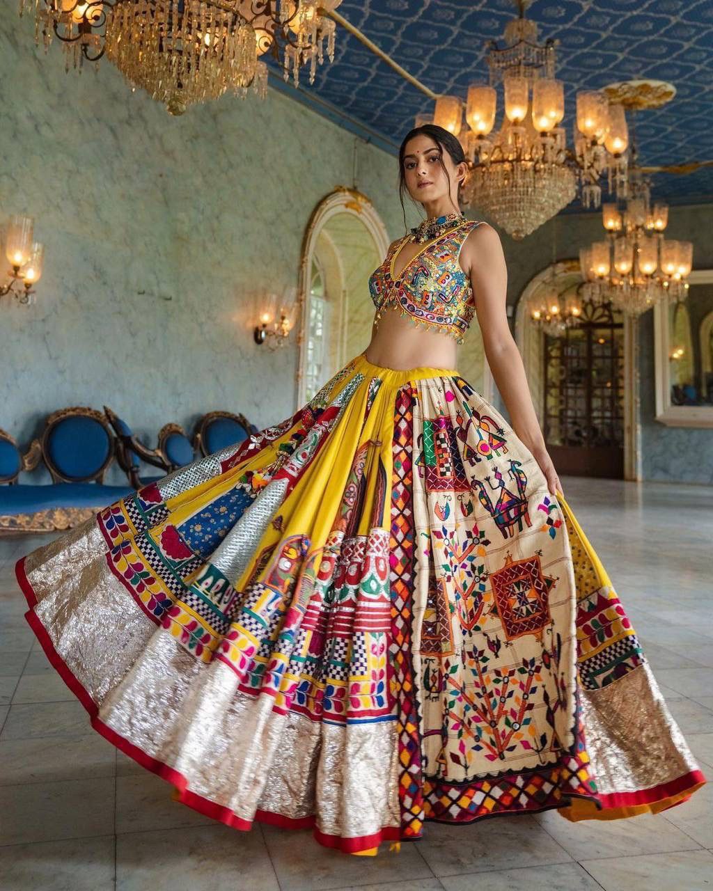 FANCY SATIN SOFT BUTTER SILK LAHENGA CHOLI WITH DUPATTA