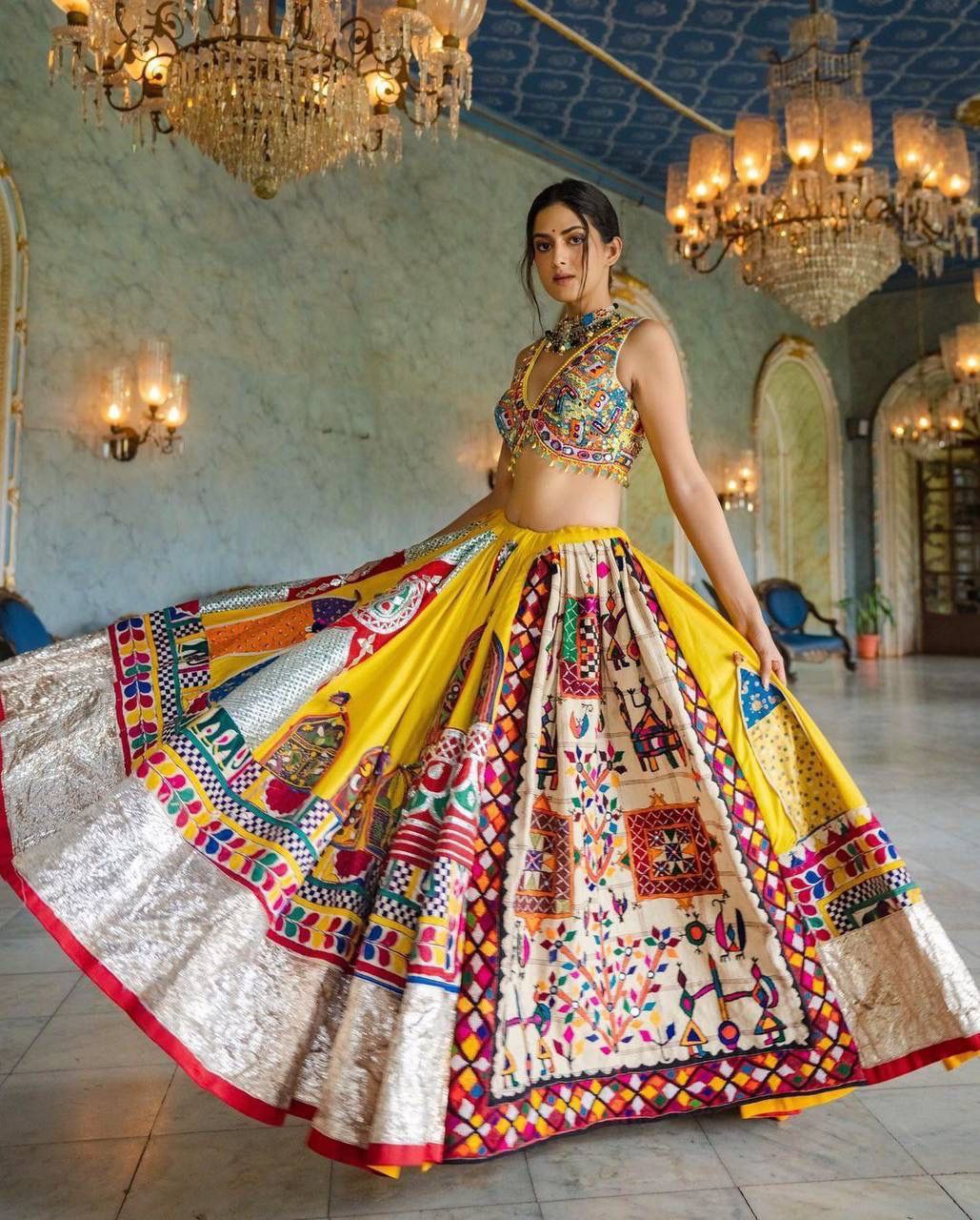 FANCY SATIN SOFT BUTTER SILK LAHENGA CHOLI WITH DUPATTA