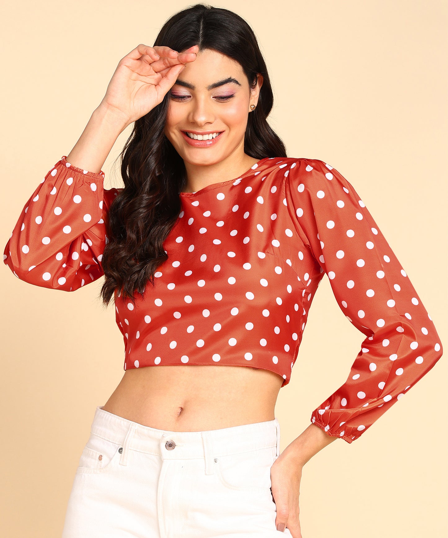 Trending Polka Dot Crop Top