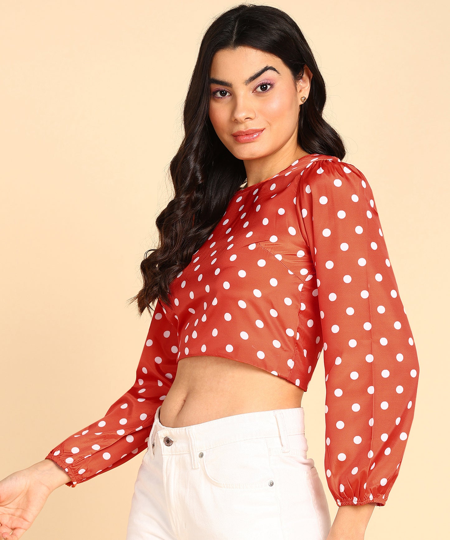 Trending Polka Dot Crop Top