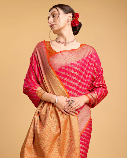 LERI BANARASI PURE PATOLA SILK SAREE RICH PALLU