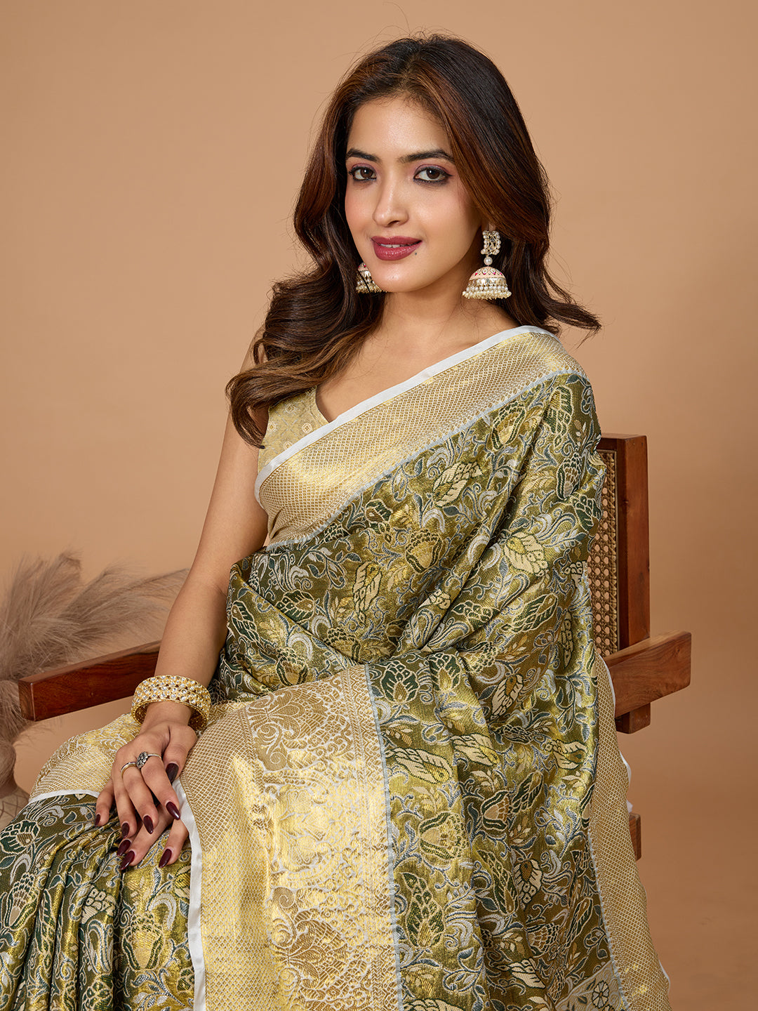 TANUSHREE ETHNIC WEAR TRADITIONAL SILK BANARSI SAREE