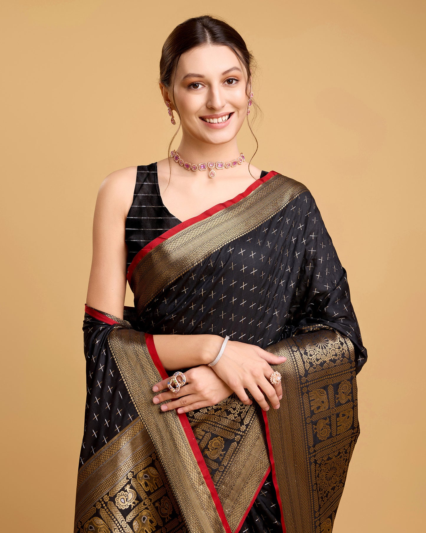 NIMIDIYA WOVEN KANJIPURAM PURE SILK SAREE