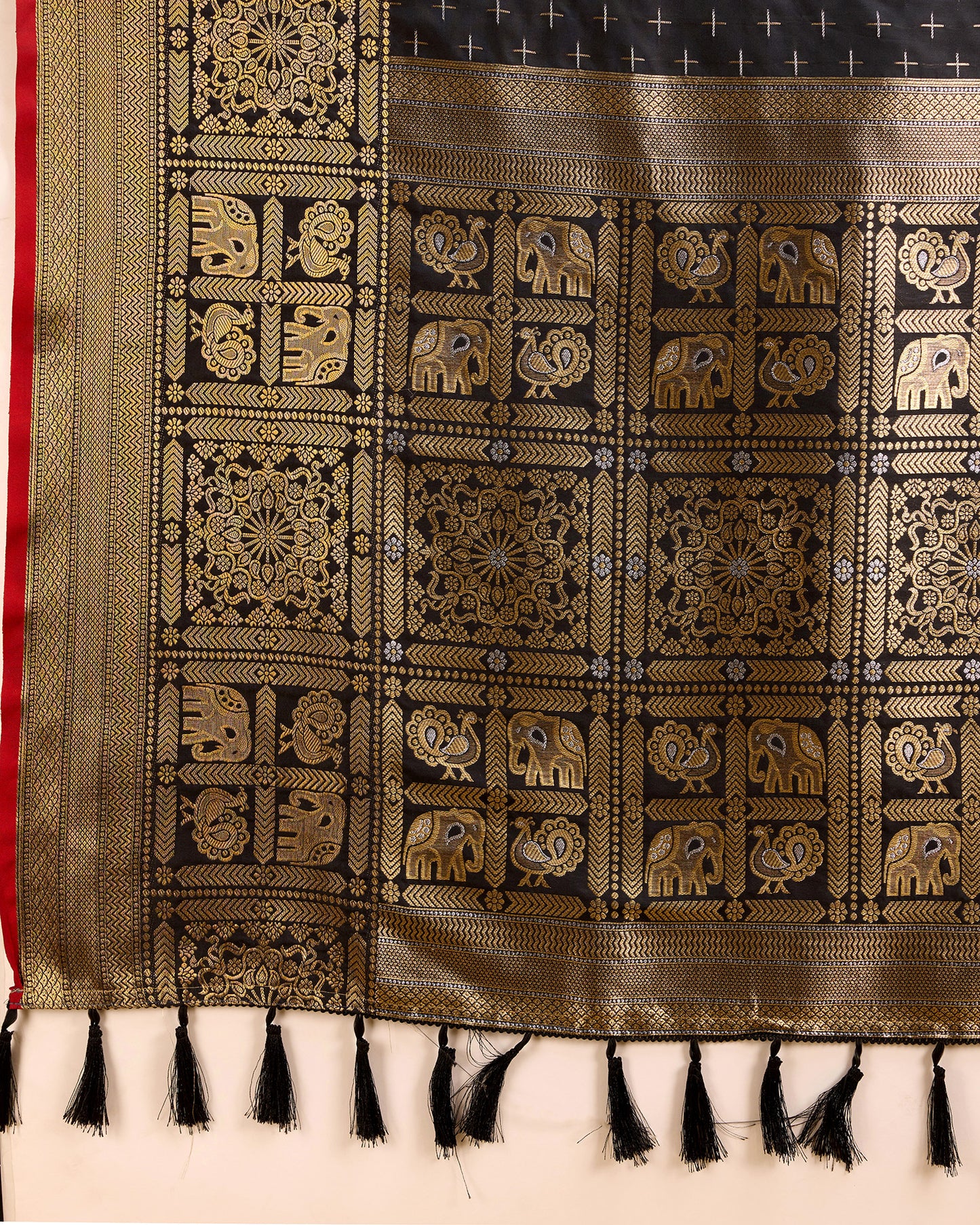 NIMIDIYA WOVEN KANJIPURAM PURE SILK SAREE