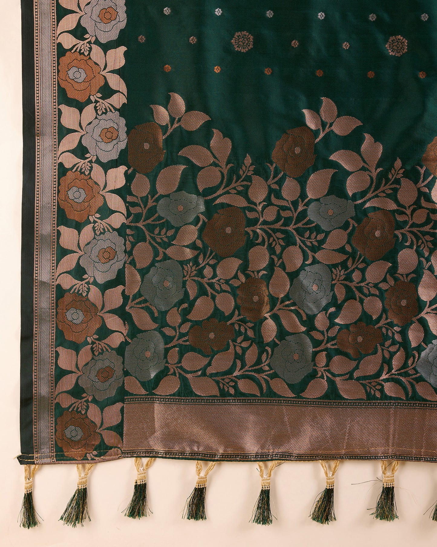 SARVADA FLORAL ZARI SILK DESIGNER BANARSI SAREE