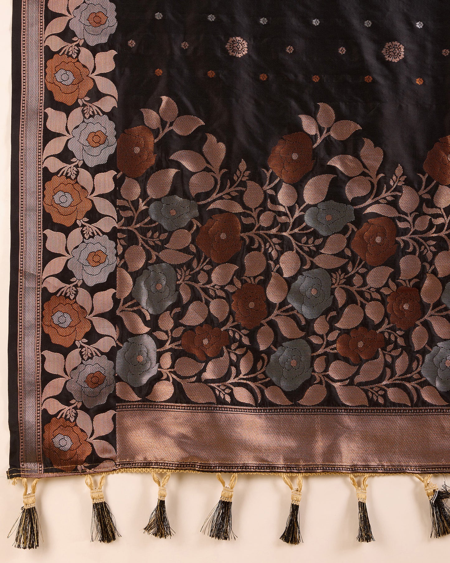 SARVADA FLORAL ZARI SILK DESIGNER BANARSI SAREE