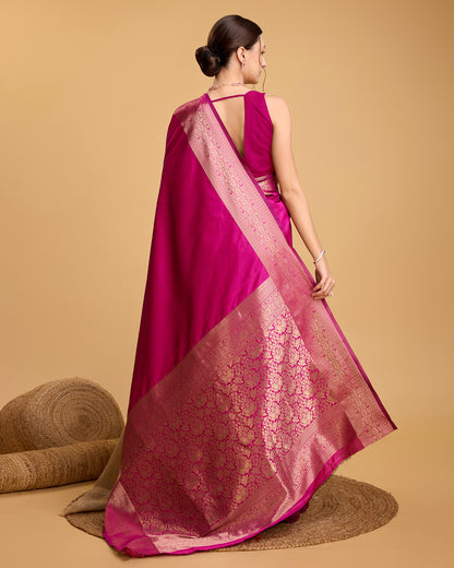 KRIYANSH WOVEN DESIGN ZARI BANARSI SAREE