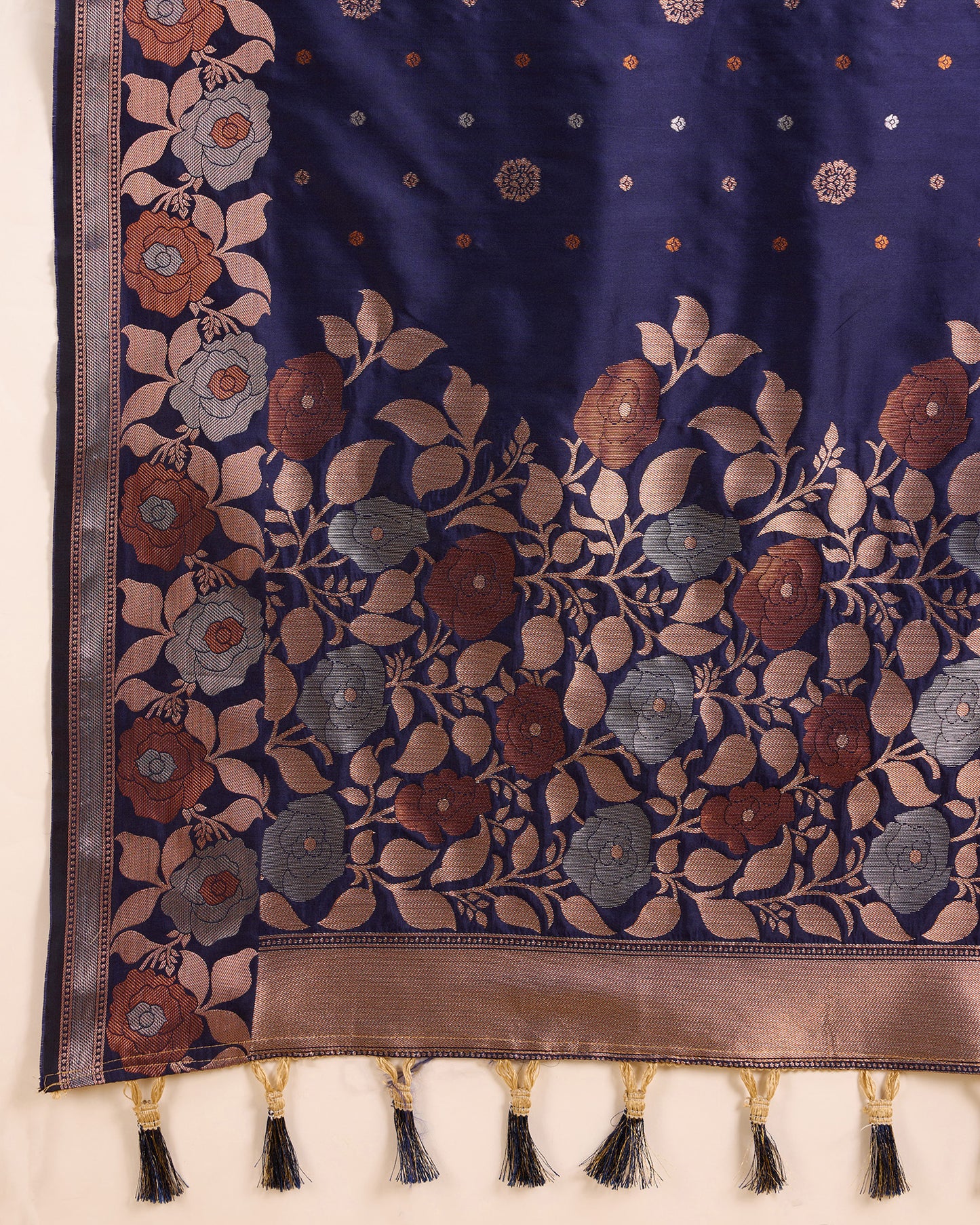 SARVADA FLORAL ZARI SILK DESIGNER BANARSI SAREE