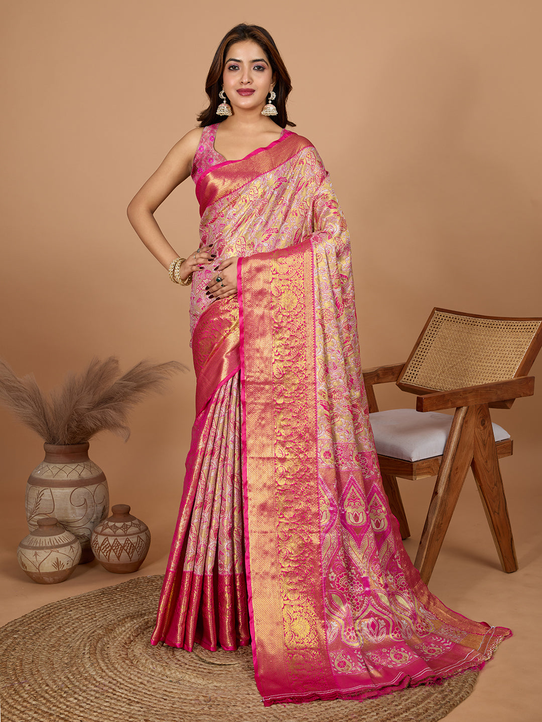 TANUSHREE ETHNIC WEAR TRADITIONAL SILK BANARSI SAREE