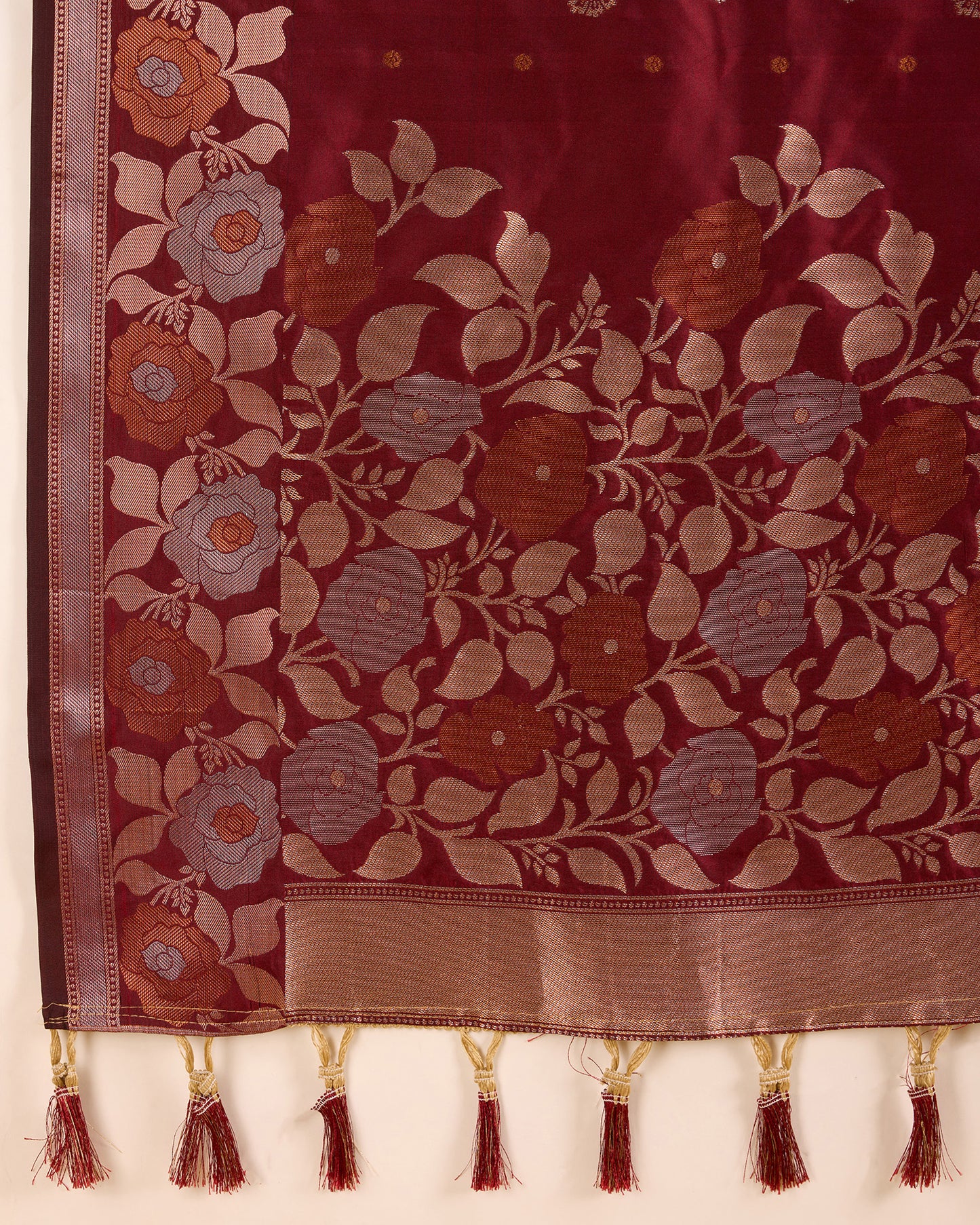 SARVADA FLORAL ZARI SILK DESIGNER BANARSI SAREE