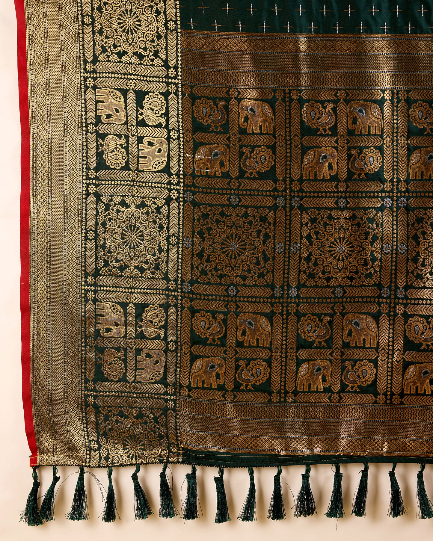 NIMIDIYA WOVEN KANJIPURAM PURE SILK SAREE
