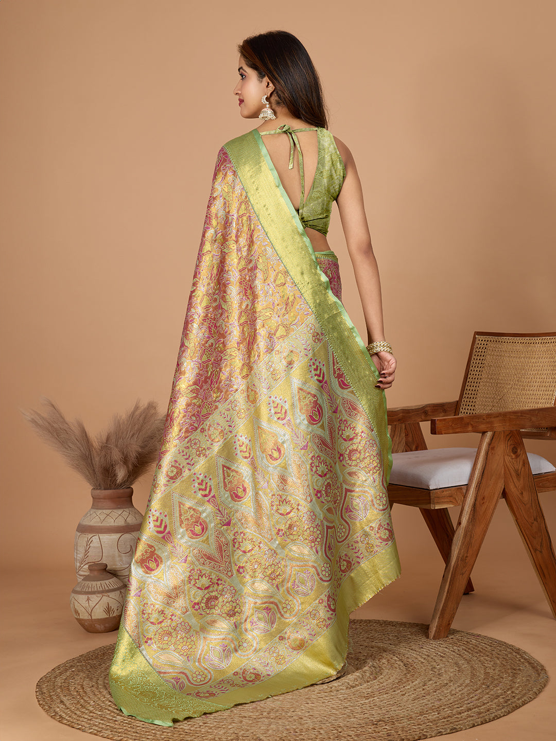 TANUSHREE ETHNIC WEAR TRADITIONAL SILK BANARSI SAREE