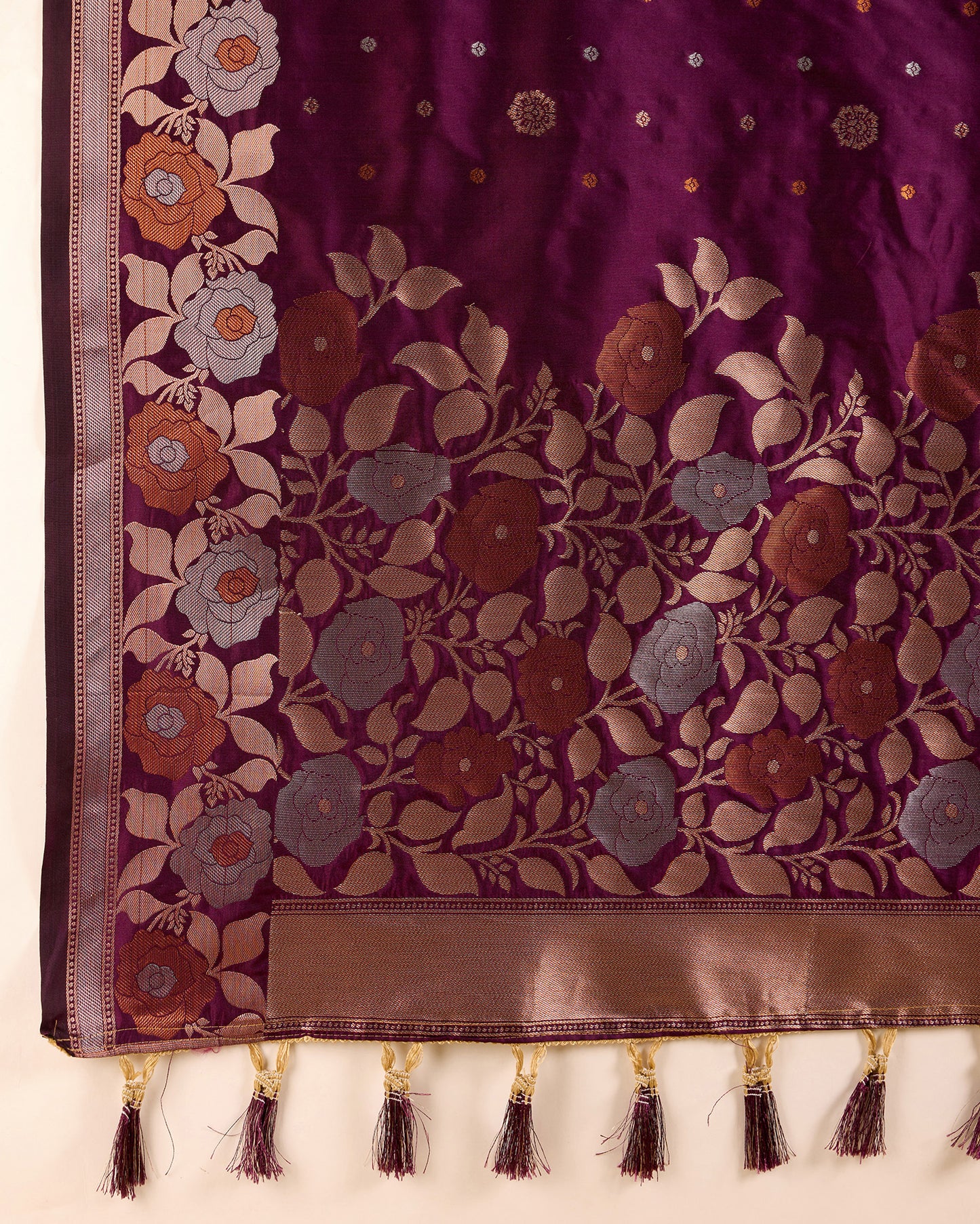 SARVADA FLORAL ZARI SILK DESIGNER BANARSI SAREE