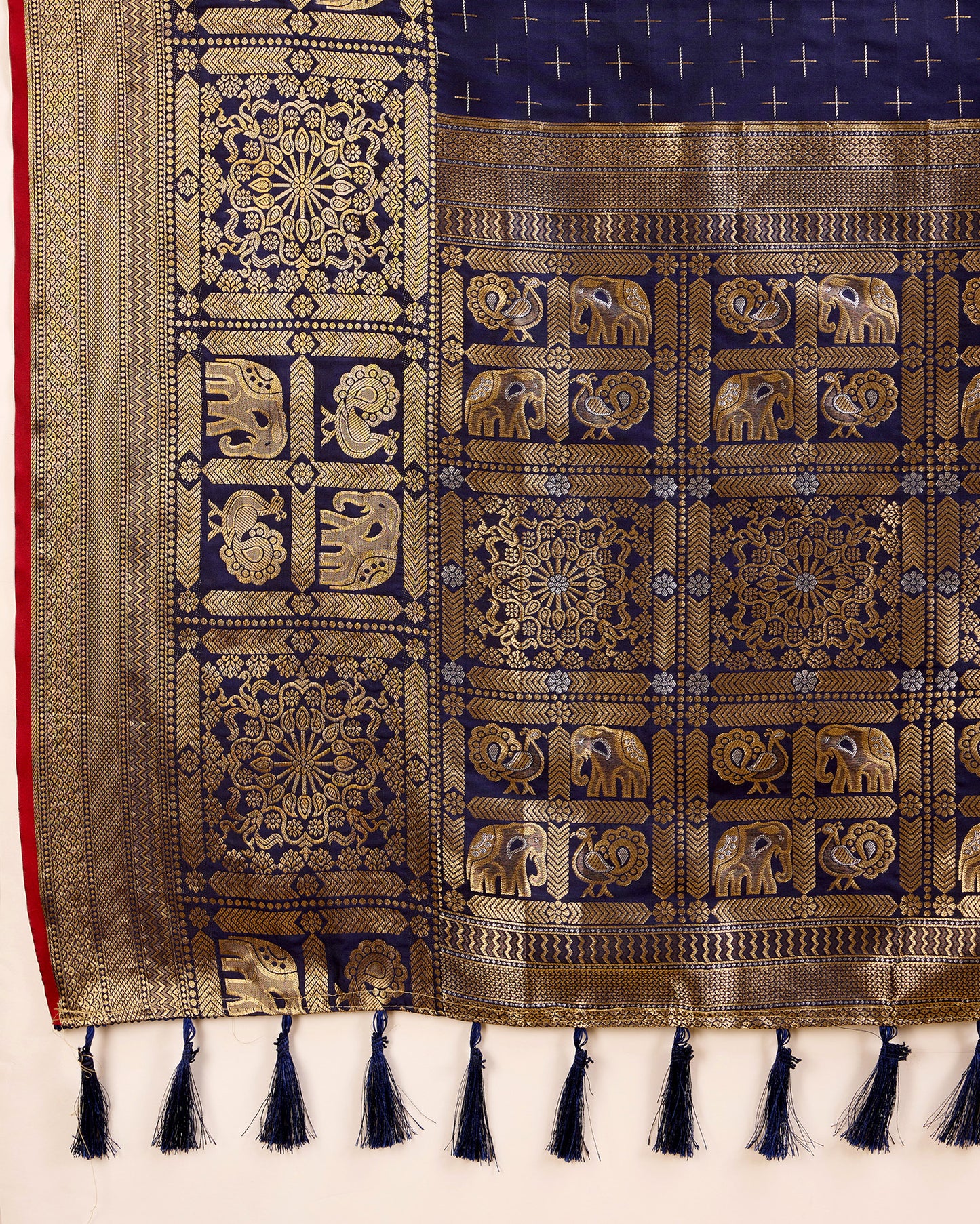 NIMIDIYA WOVEN KANJIPURAM PURE SILK SAREE