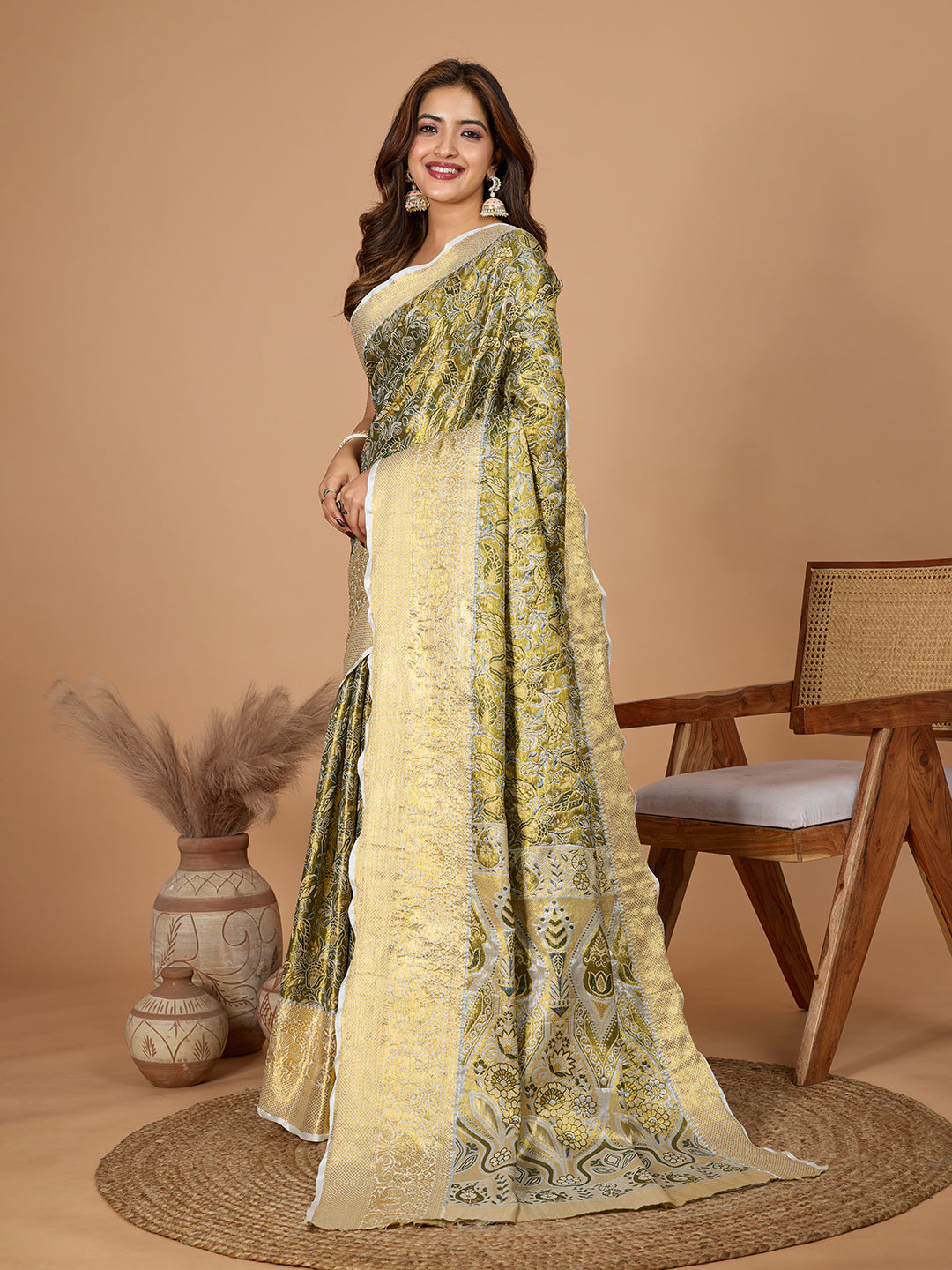 TANUSHREE ETHNIC WEAR TRADITIONAL SILK BANARSI SAREE