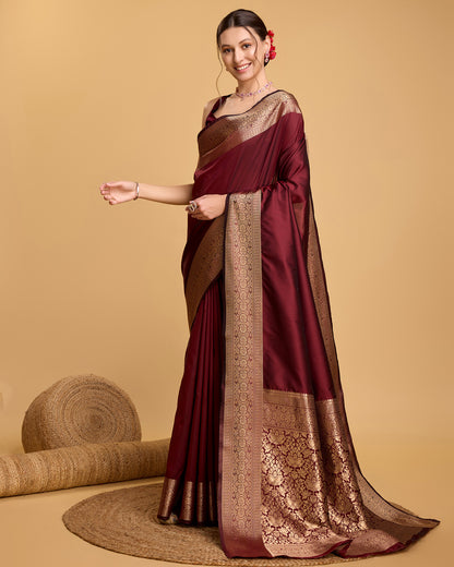 KRIYANSH WOVEN DESIGN ZARI BANARSI SAREE