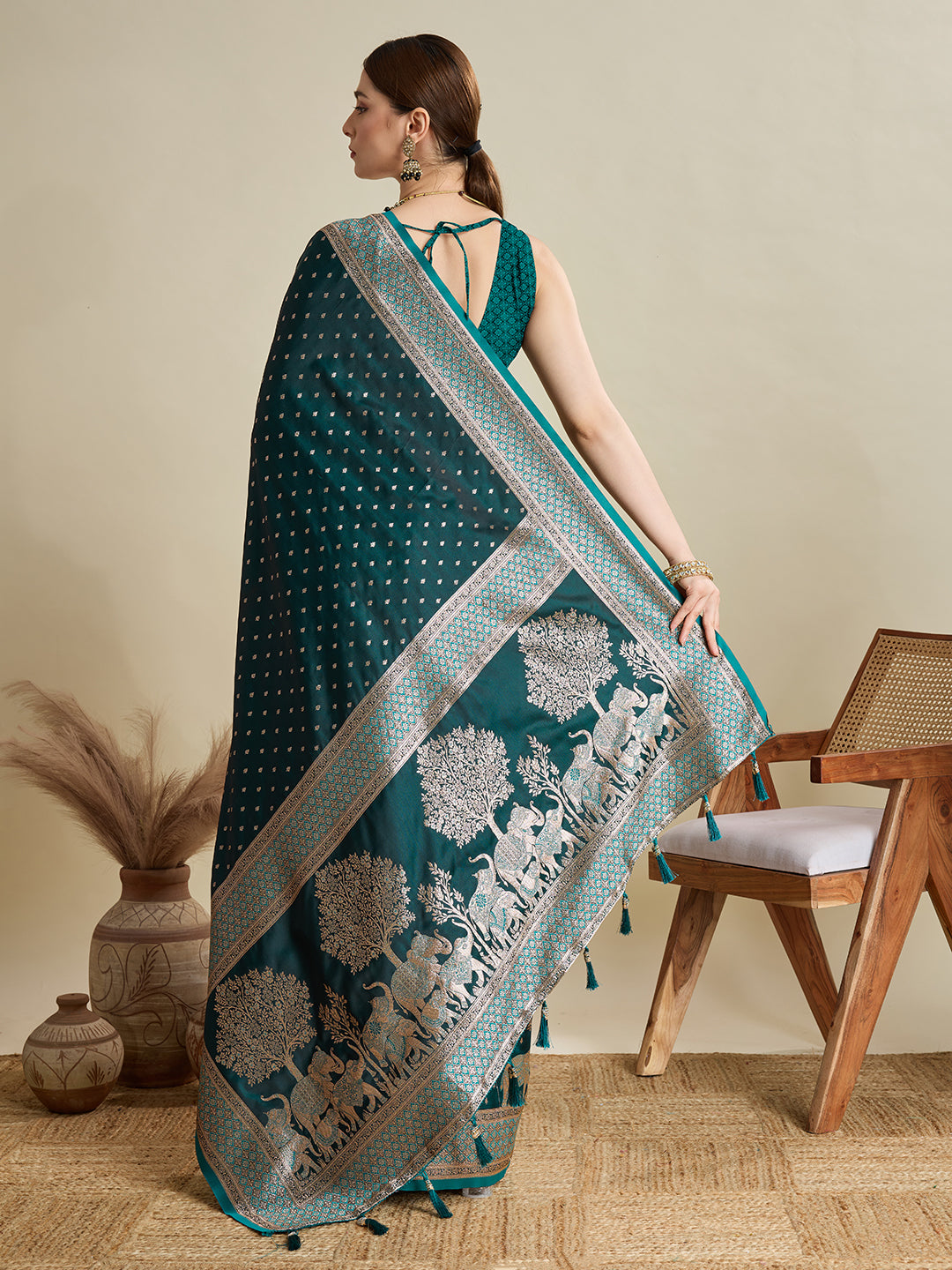SAIMA ZARI SILK BLEND BANARSI SAREE