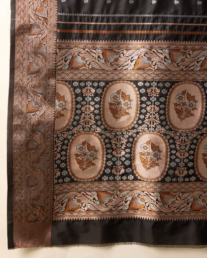 KAVYA WOMEN PARTY WEAR JARI WEAVING WORKED BANARSI SILK SAREE