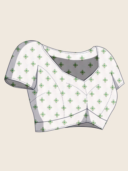 GAJJI PRINTED PARTY WEAR COTTON SILK SAREE &amp; COTTON LINEN SAREE