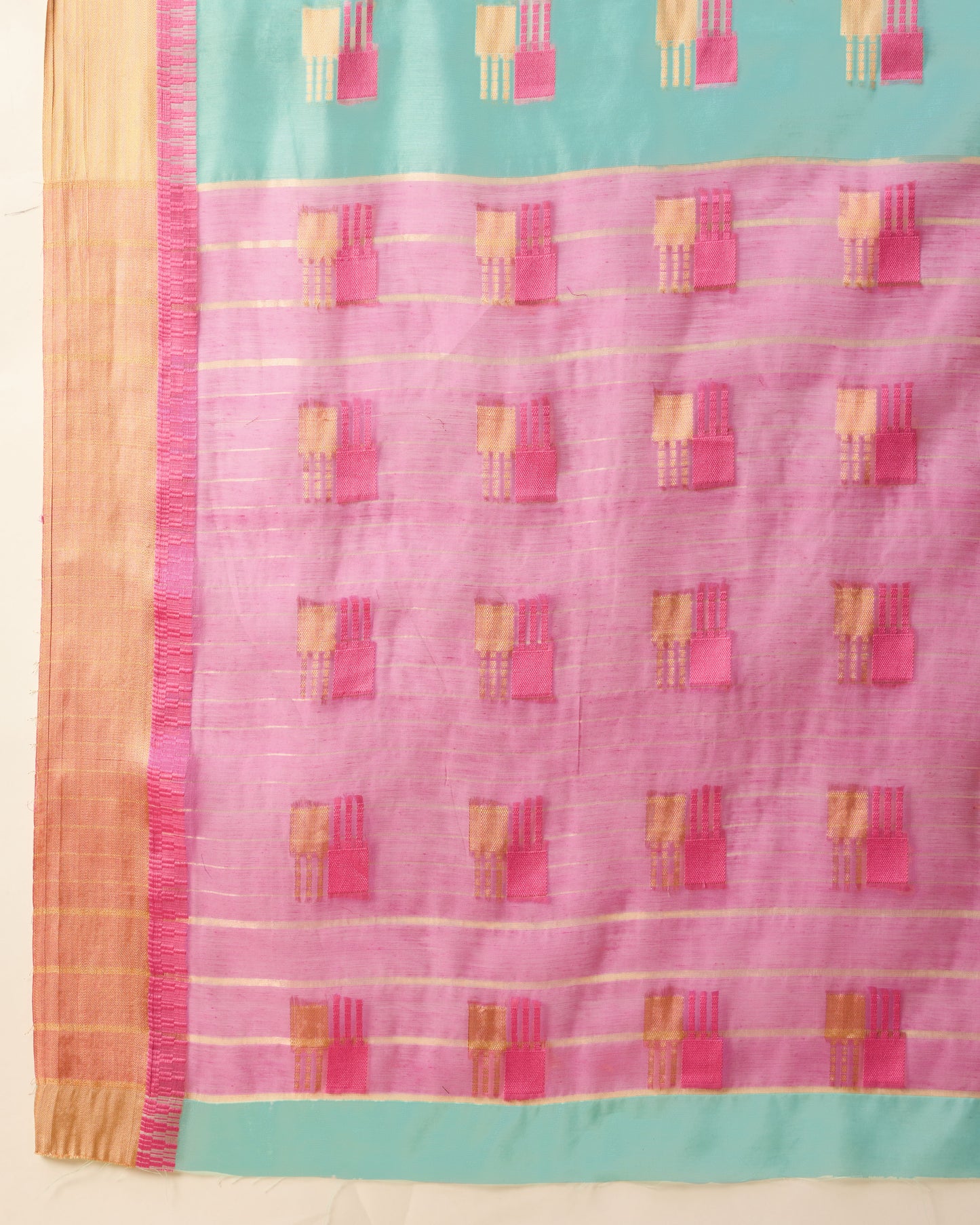 SWARA WOVEN DESIGN MOTIFS ZARI SILK COTTON SAREE